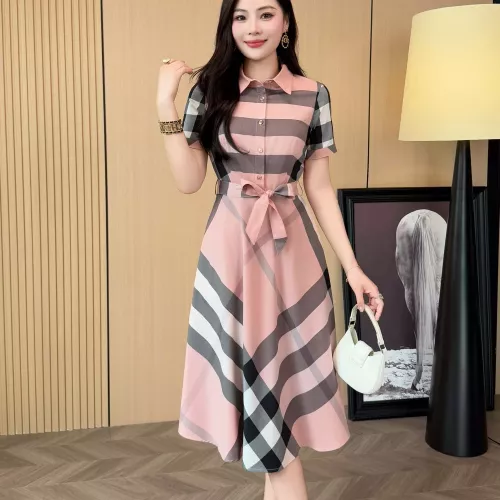 Replica Burberry Dresses Short Sleeved For Women #1335841 $85.00 USD for Wholesale