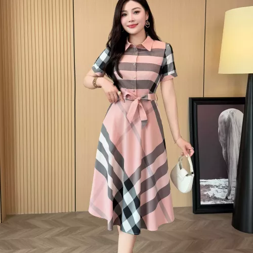 Replica Burberry Dresses Short Sleeved For Women #1335841 $85.00 USD for Wholesale