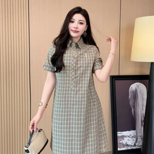 Replica Burberry Dresses Short Sleeved For Women #1335842 $85.00 USD for Wholesale