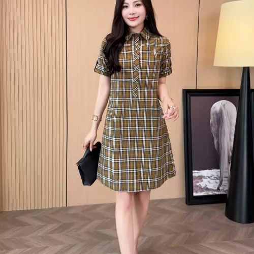Replica Burberry Dresses Short Sleeved For Women #1335843 $85.00 USD for Wholesale