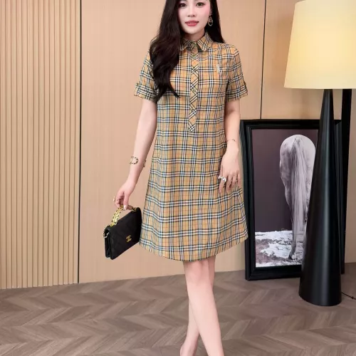 Replica Burberry Dresses Short Sleeved For Women #1335844 $85.00 USD for Wholesale