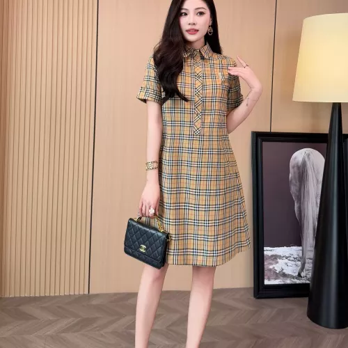 Replica Burberry Dresses Short Sleeved For Women #1335844 $85.00 USD for Wholesale
