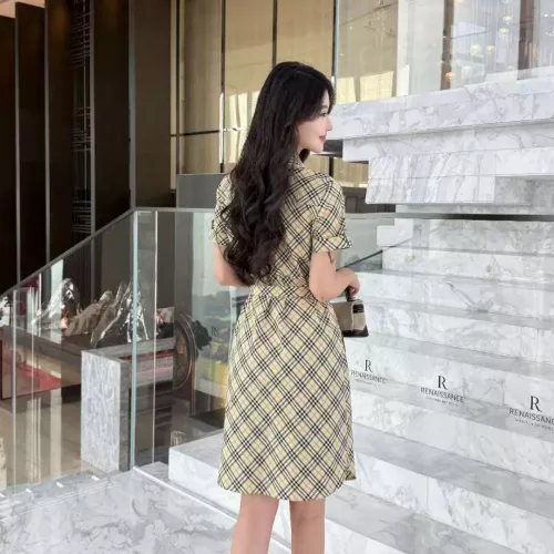 Replica Burberry Dresses Short Sleeved For Women #1335845 $85.00 USD for Wholesale