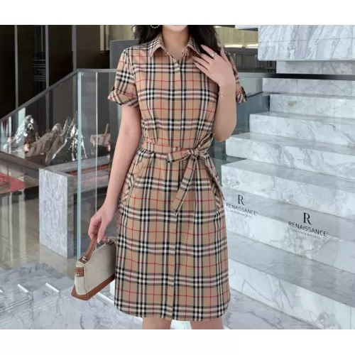 Burberry Dresses Short Sleeved For Women #1335859