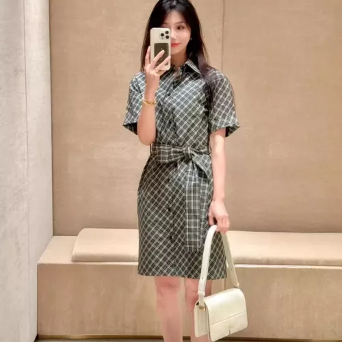 Replica Burberry Dresses Short Sleeved For Women #1335865 $85.00 USD for Wholesale