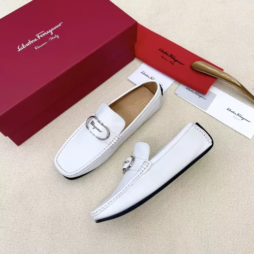 Salvatore Ferragamo Leather Shoes For Men #1339991, $125.00 USD, [ITEM#1339991], Salvatore Ferragamo Leather Shoes