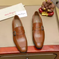 $108.00 USD Salvatore Ferragamo Leather Shoes For Men #1330791