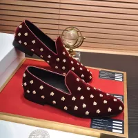 $88.00 USD Versace Leather Shoes For Men #1331034