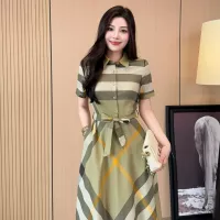 $85.00 USD Burberry Dresses Short Sleeved For Women #1335838