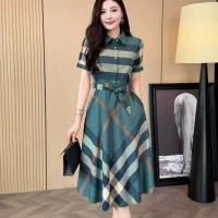 $85.00 USD Burberry Dresses Short Sleeved For Women #1335840