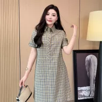 $85.00 USD Burberry Dresses Short Sleeved For Women #1335842
