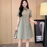 $85.00 USD Burberry Dresses Short Sleeved For Women #1335842