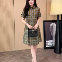 $85.00 USD Burberry Dresses Short Sleeved For Women #1335843