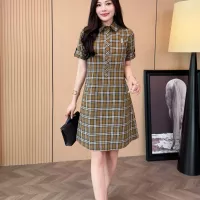 $85.00 USD Burberry Dresses Short Sleeved For Women #1335843