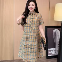 $85.00 USD Burberry Dresses Short Sleeved For Women #1335844