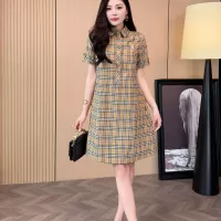 $85.00 USD Burberry Dresses Short Sleeved For Women #1335844