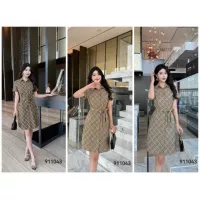 $85.00 USD Burberry Dresses Short Sleeved For Women #1335845