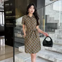 $85.00 USD Burberry Dresses Short Sleeved For Women #1335852