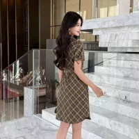 $85.00 USD Burberry Dresses Short Sleeved For Women #1335852