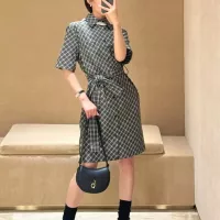$85.00 USD Burberry Dresses Short Sleeved For Women #1335865
