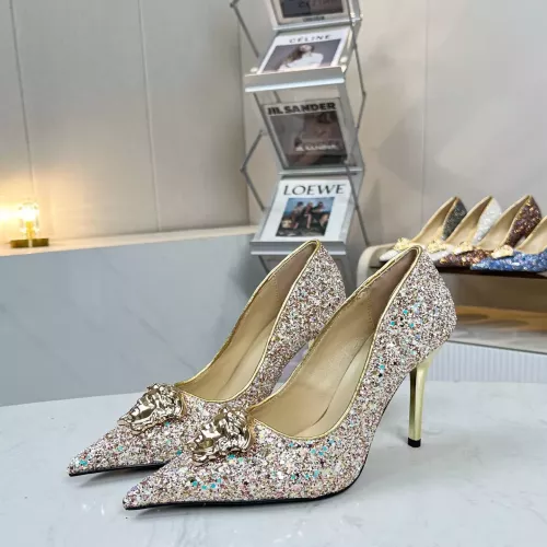 Replica Versace High-Heeled Shoes For Women #1341723 $82.00 USD for Wholesale