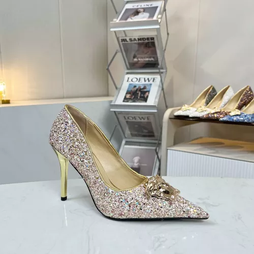 Replica Versace High-Heeled Shoes For Women #1341723 $82.00 USD for Wholesale