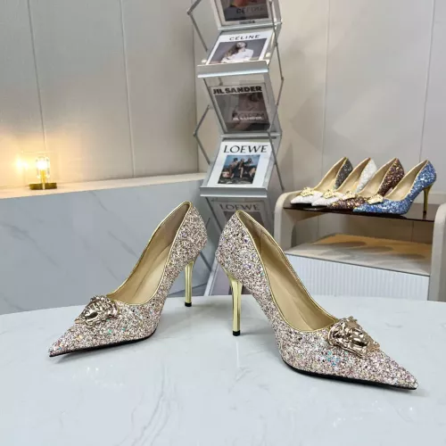 Replica Versace High-Heeled Shoes For Women #1341723 $82.00 USD for Wholesale