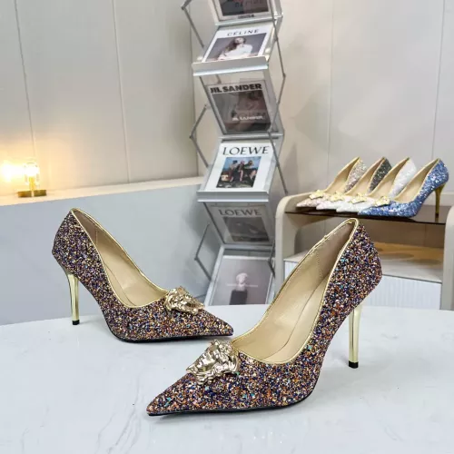 Replica Versace High-Heeled Shoes For Women #1341724 $82.00 USD for Wholesale