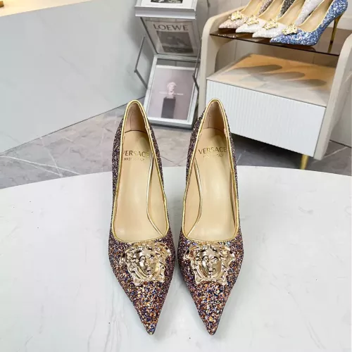 Replica Versace High-Heeled Shoes For Women #1341724 $82.00 USD for Wholesale