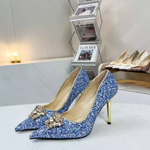 Replica Versace High-Heeled Shoes For Women #1341725 $82.00 USD for Wholesale