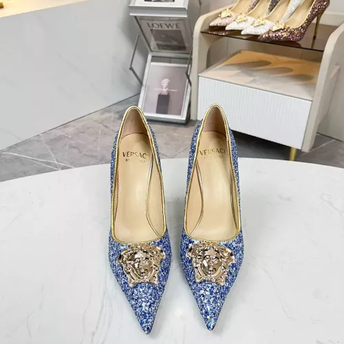Replica Versace High-Heeled Shoes For Women #1341725 $82.00 USD for Wholesale