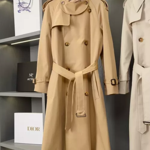 Replica Burberry Trench Coat Long Sleeved For Women #1342308 $210.00 USD for Wholesale