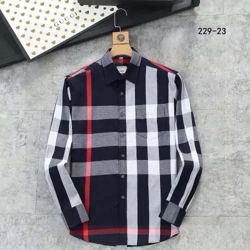 Burberry Shirts Long Sleeved For Men #1343596, $52.00 USD, [ITEM#1343596], Burberry Shirts