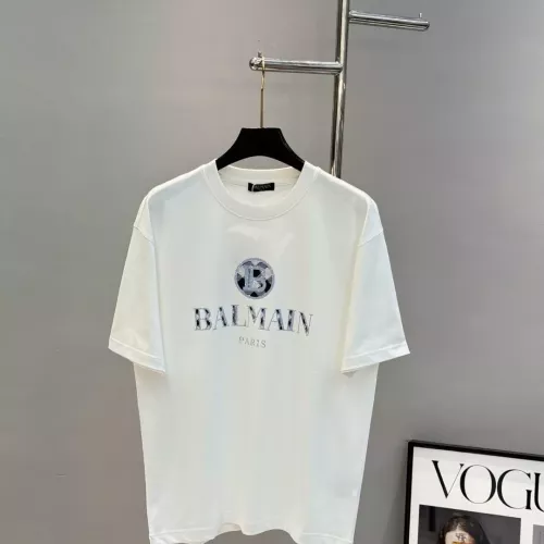 Balmain T-Shirts Short Sleeved For Unisex #1343912, $88.00 USD, [ITEM#1343912], Balmain T-Shirts