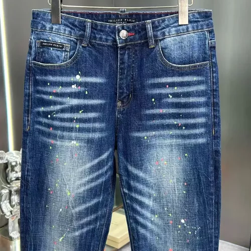 Replica Philipp Plein PP Jeans For Men #1346796 $56.00 USD for Wholesale