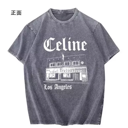 Replica Celine T-Shirts Short Sleeved For Men #1347008 $45.00 USD for Wholesale