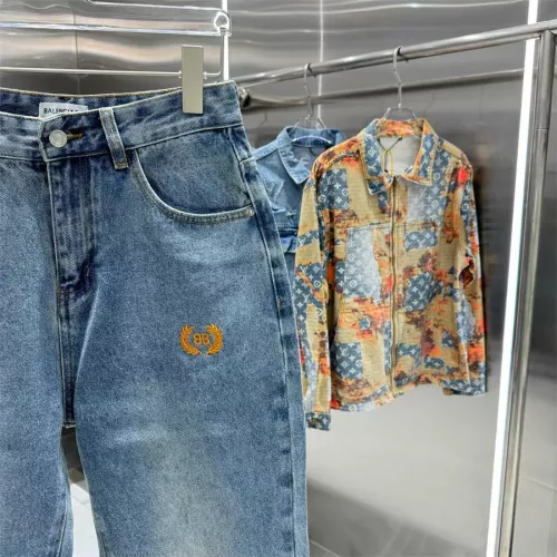 Replica Balenciaga Jeans For Men #1347358 $60.00 USD for Wholesale