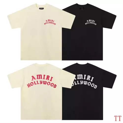 Replica Amiri T-Shirts Short Sleeved For Unisex #1350222 $29.00 USD for Wholesale
