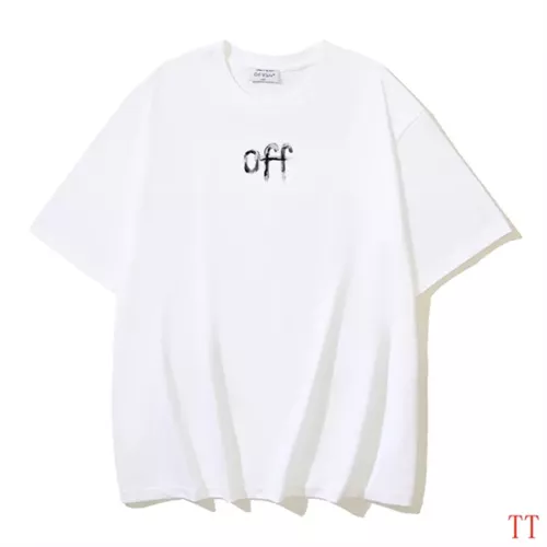 Replica Off-White T-Shirts Short Sleeved For Unisex #1350344 $32.00 USD for Wholesale