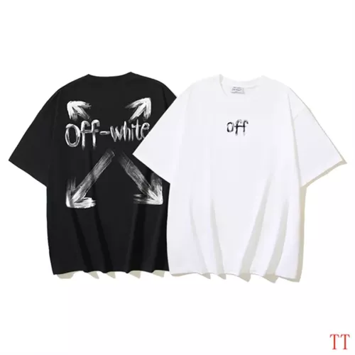 Replica Off-White T-Shirts Short Sleeved For Unisex #1350344 $32.00 USD for Wholesale