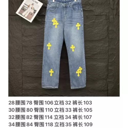 Replica Chrome Hearts Jeans For Unisex #1350680 $56.00 USD for Wholesale