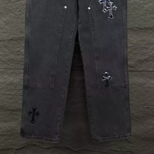 Replica Chrome Hearts Jeans For Unisex #1350702 $60.00 USD for Wholesale
