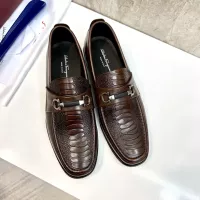 $160.00 USD Salvatore Ferragamo Leather Shoes For Men #1347985