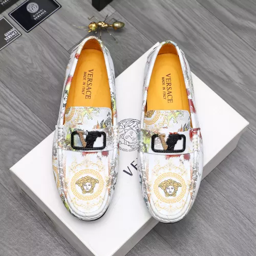 Replica Versace Leather Shoes For Men #1356062 $76.00 USD for Wholesale