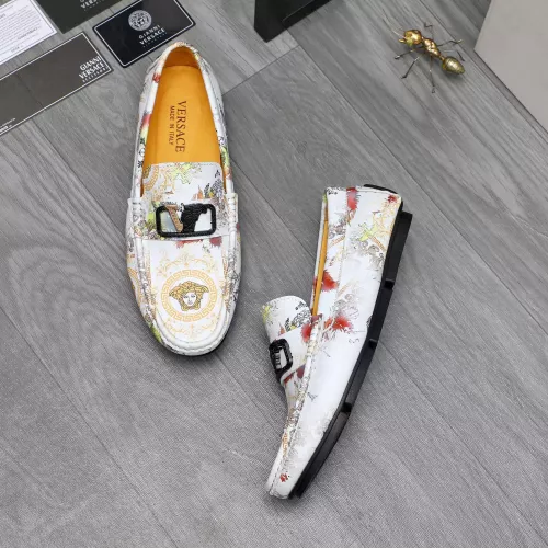 Replica Versace Leather Shoes For Men #1356062 $76.00 USD for Wholesale