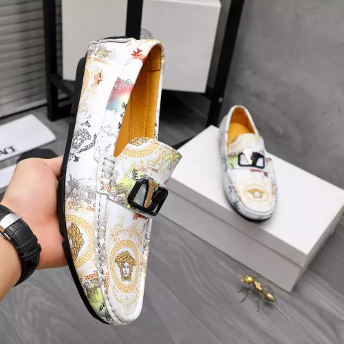 Replica Versace Leather Shoes For Men #1356062 $76.00 USD for Wholesale