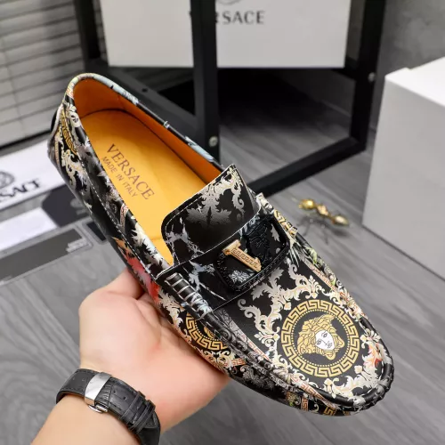 Replica Versace Leather Shoes For Men #1356063 $76.00 USD for Wholesale