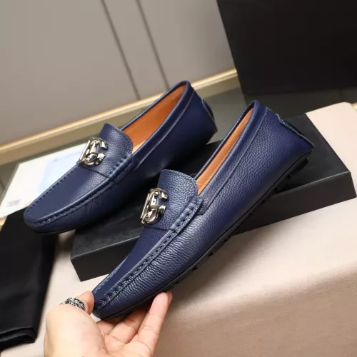 Replica Dolce & Gabbana D&G Leather Shoes For Men #1356195 $80.00 USD for Wholesale