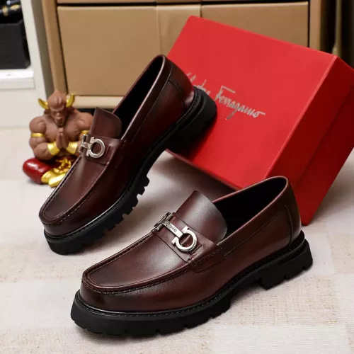 Salvatore Ferragamo Leather Shoes For Men #1356313, $88.00 USD, [ITEM#1356313], Salvatore Ferragamo Leather Shoes