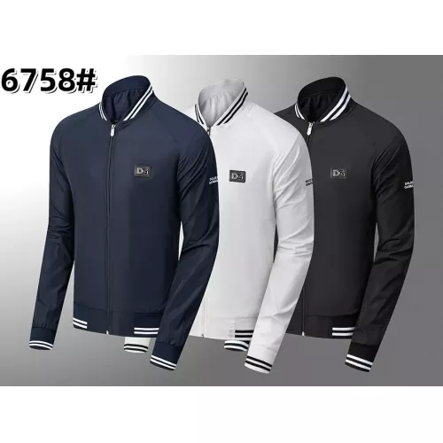 Replica Dolce & Gabbana D&G Jackets Long Sleeved For Men #1360880 $39.00 USD for Wholesale